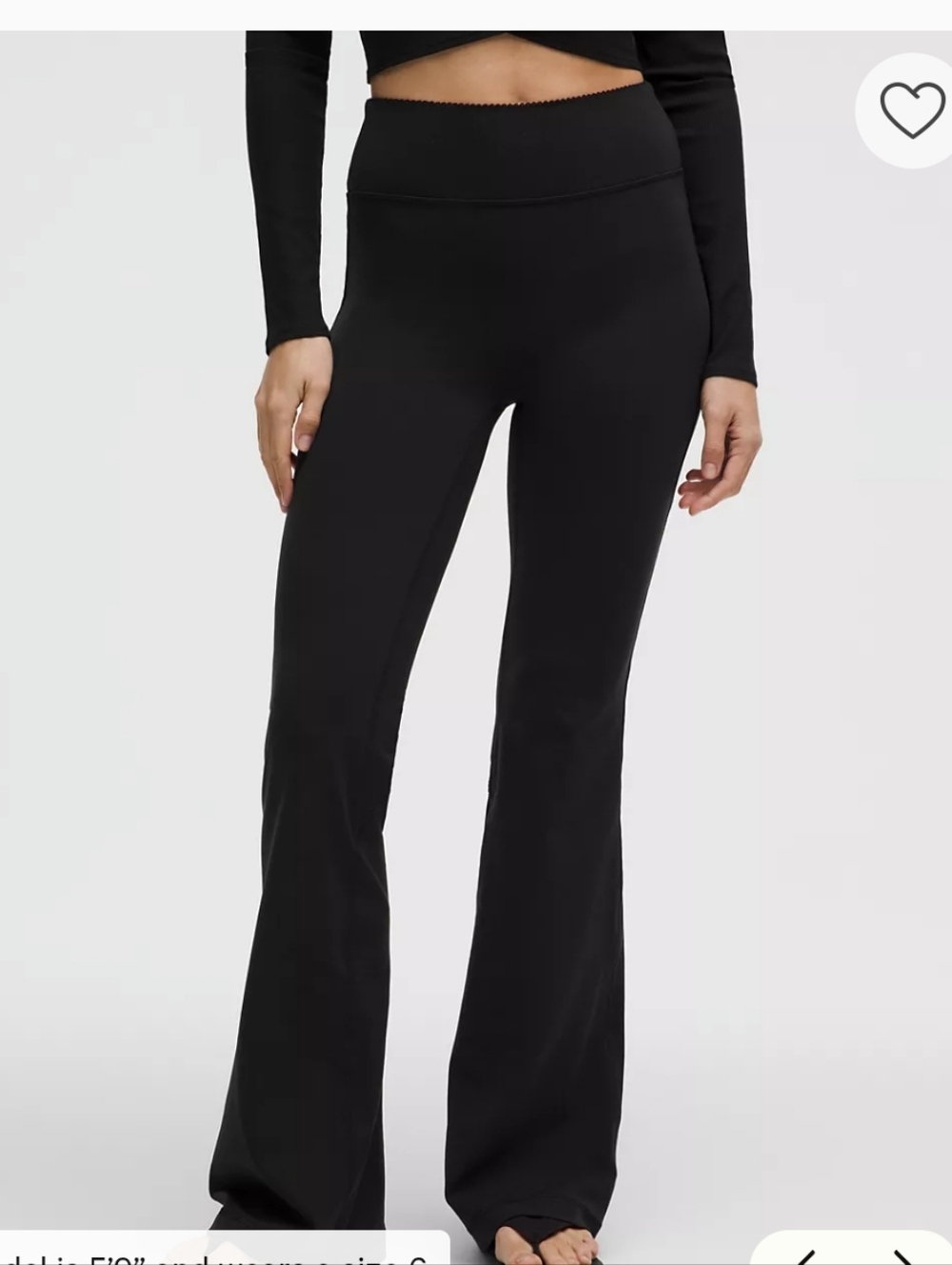 lululemon athletica Groove No Line HR Flared Pant Heart - Black
